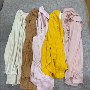 Bundle of long sleeved blouses
